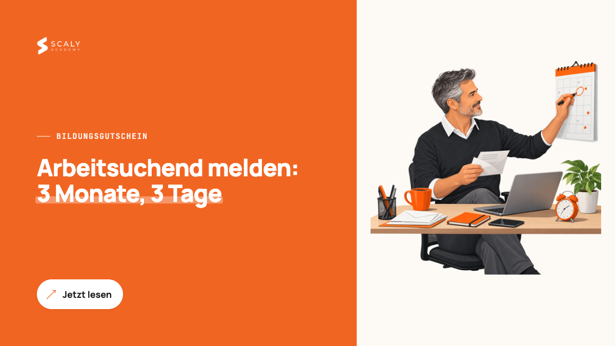 Arbeitsuchend melden: Fristen und Weiterbildung