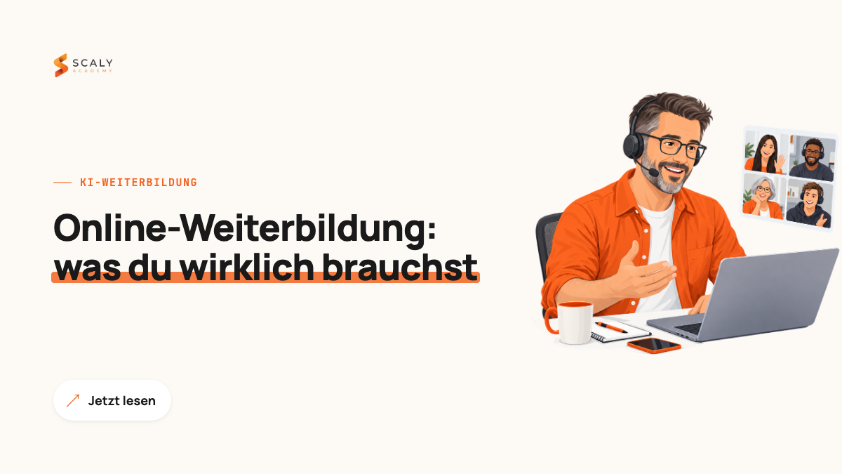 Online-Weiterbildung: Ablauf und Technik