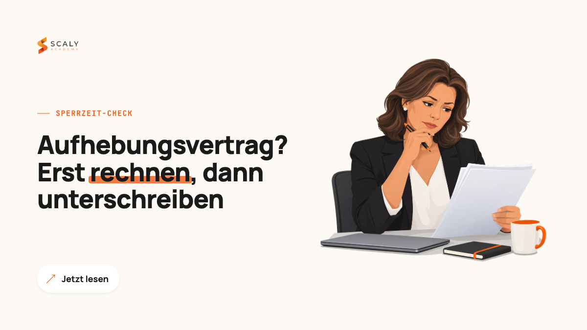 Aufhebungsvertrag 2026: Sperrzeit, Arbeitslosengeld, Checkliste