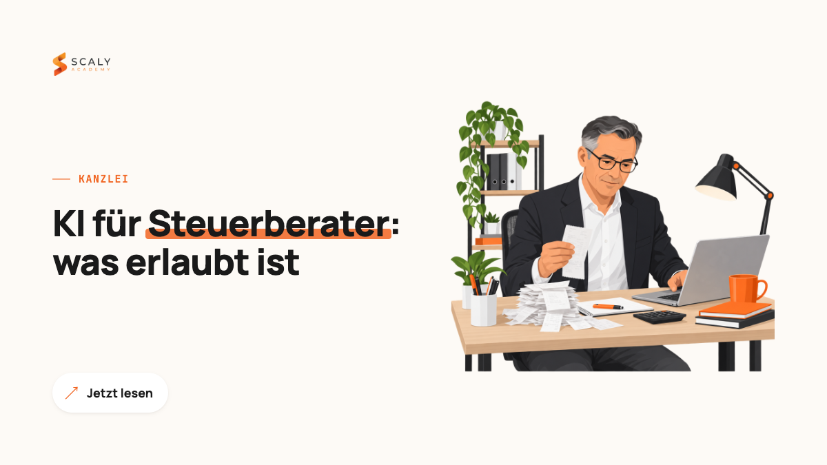 KI für Steuerberater 2026: Was erlaubt ist und was sich lohnt