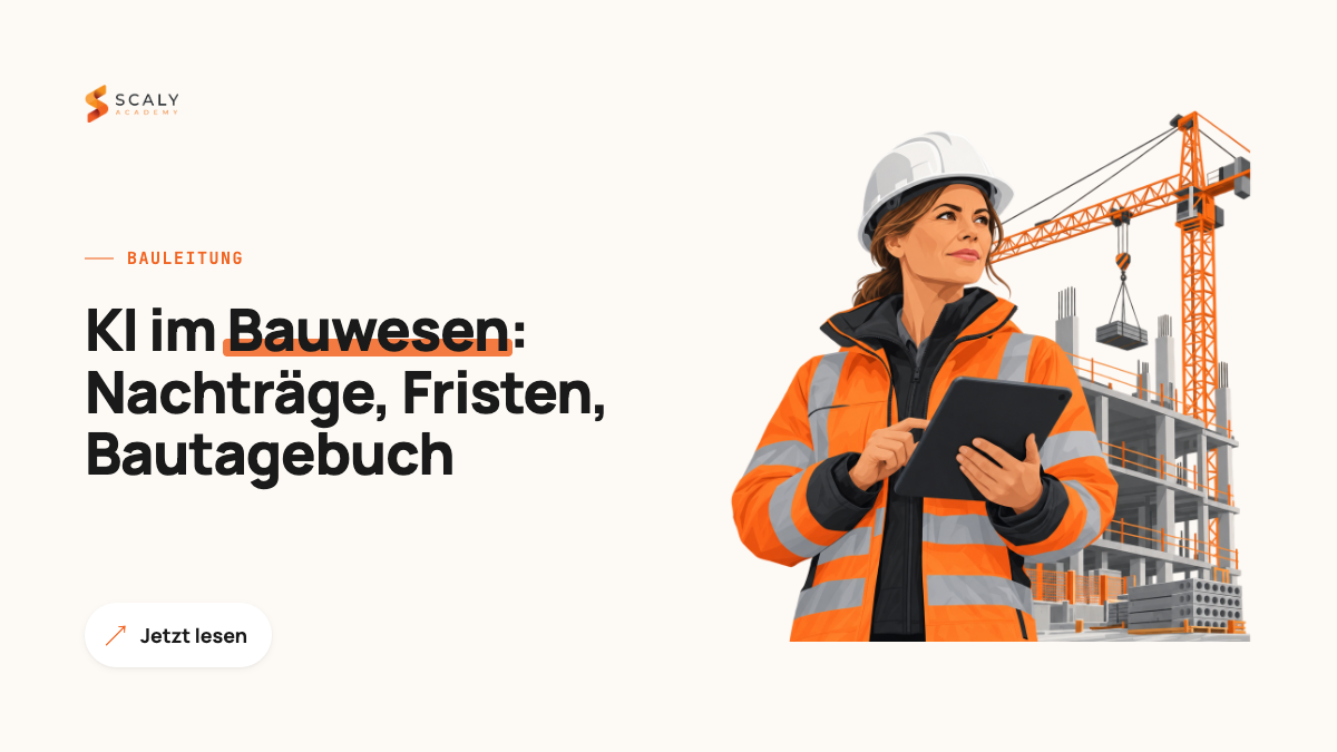KI im Bauwesen: Was sie Bauleitung und Kalkulation abnimmt