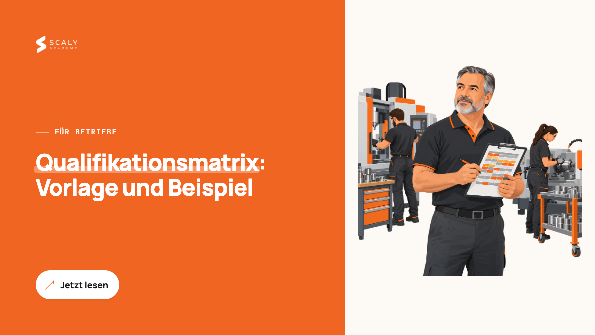 Qualifikationsmatrix: Vorlage mit Stufen 0-4, ISO 9001 und KI